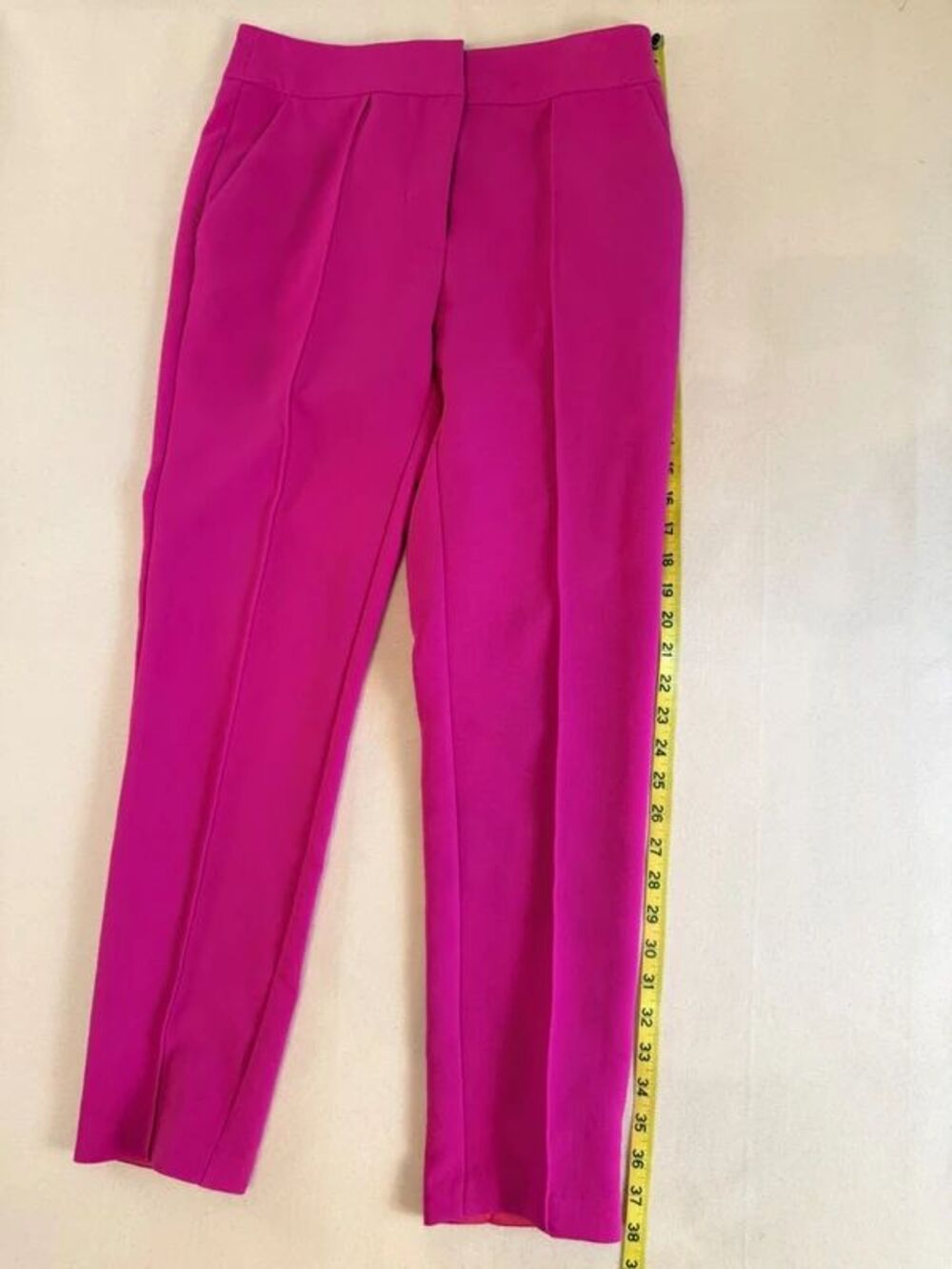 Vince Camuto Hot Pink Fuchsia Blazer Pants Suit Set Size 2 - Picture 7 of 16